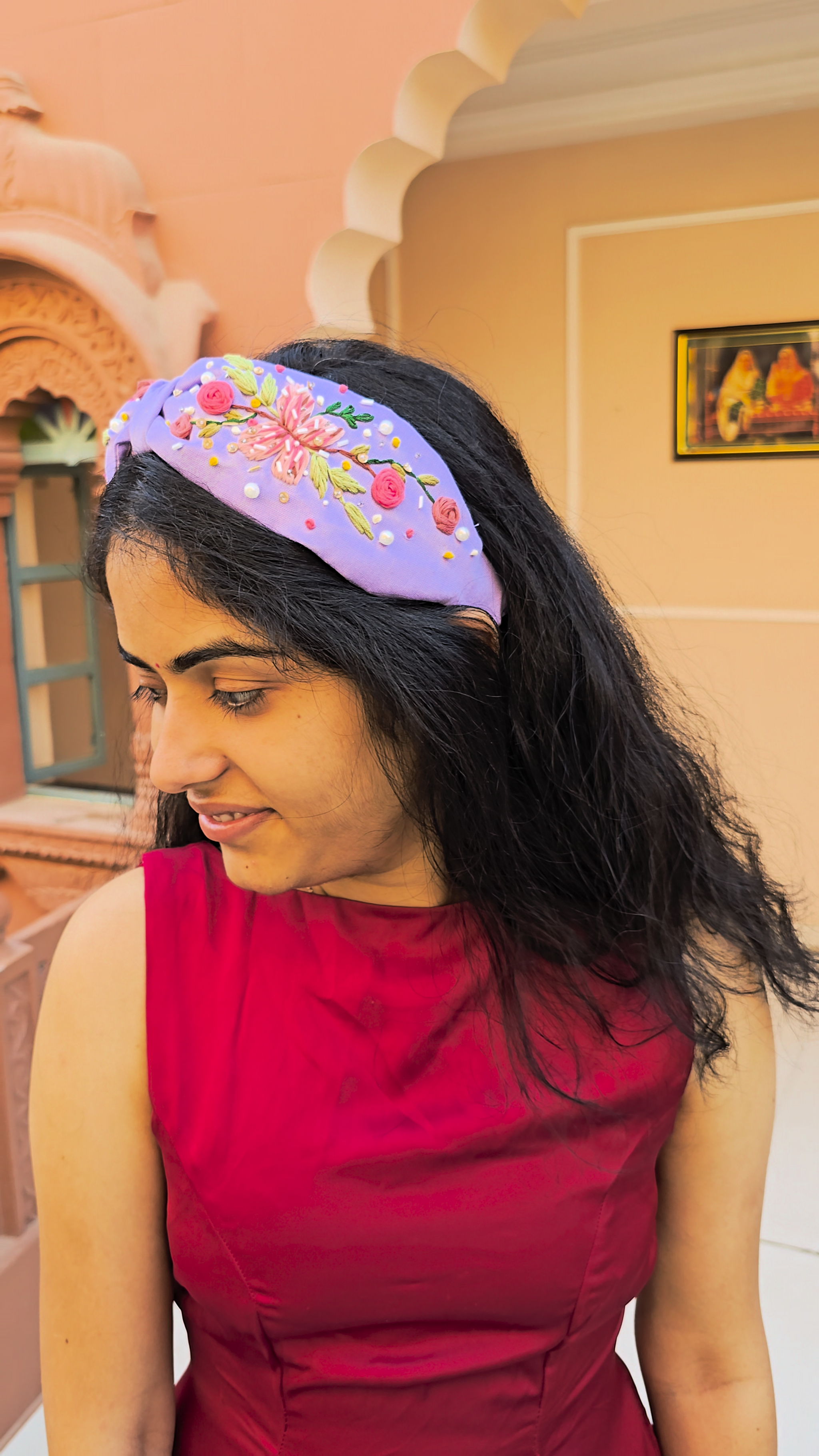 Elsa’s Hand Embroidered Headband
