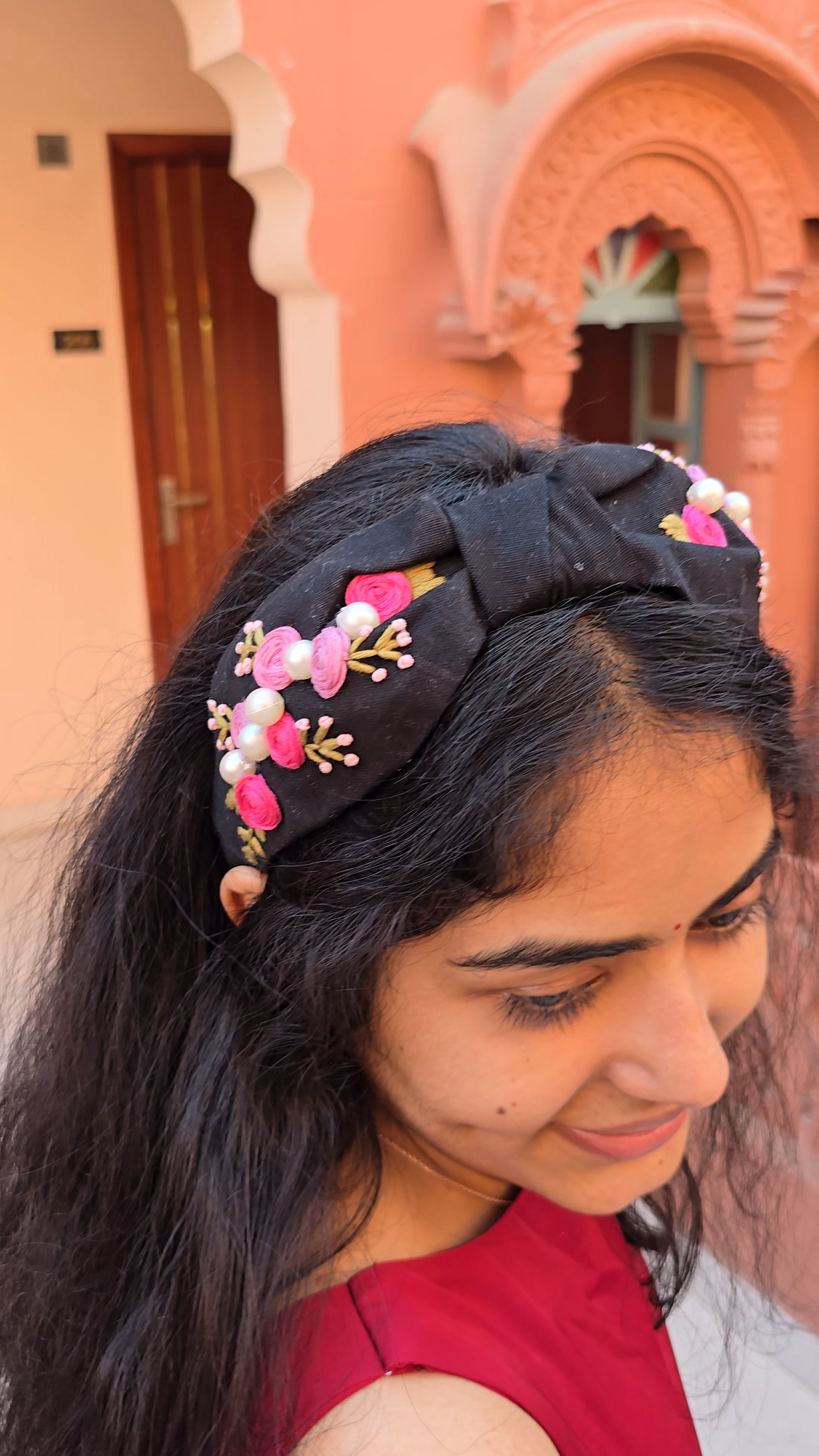 Maleficent’s Hand Embroidered Headband