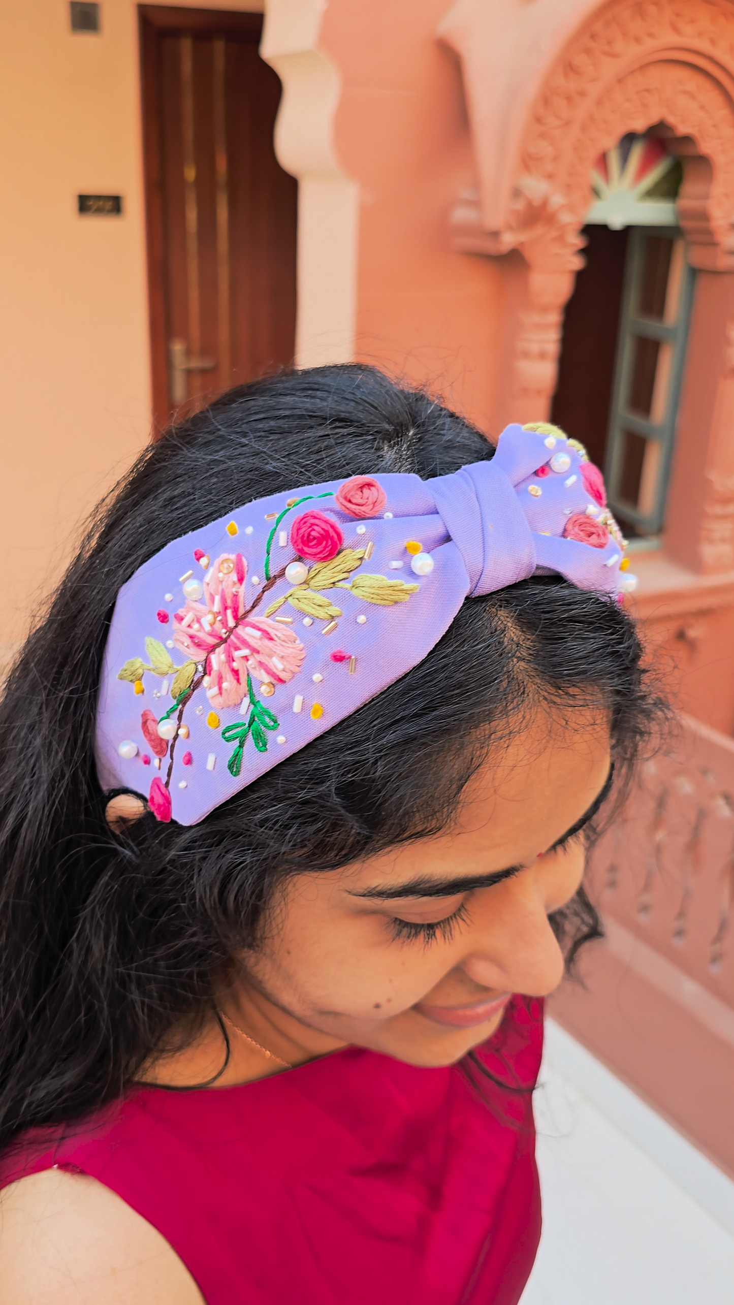 Elsa’s Hand Embroidered Headband