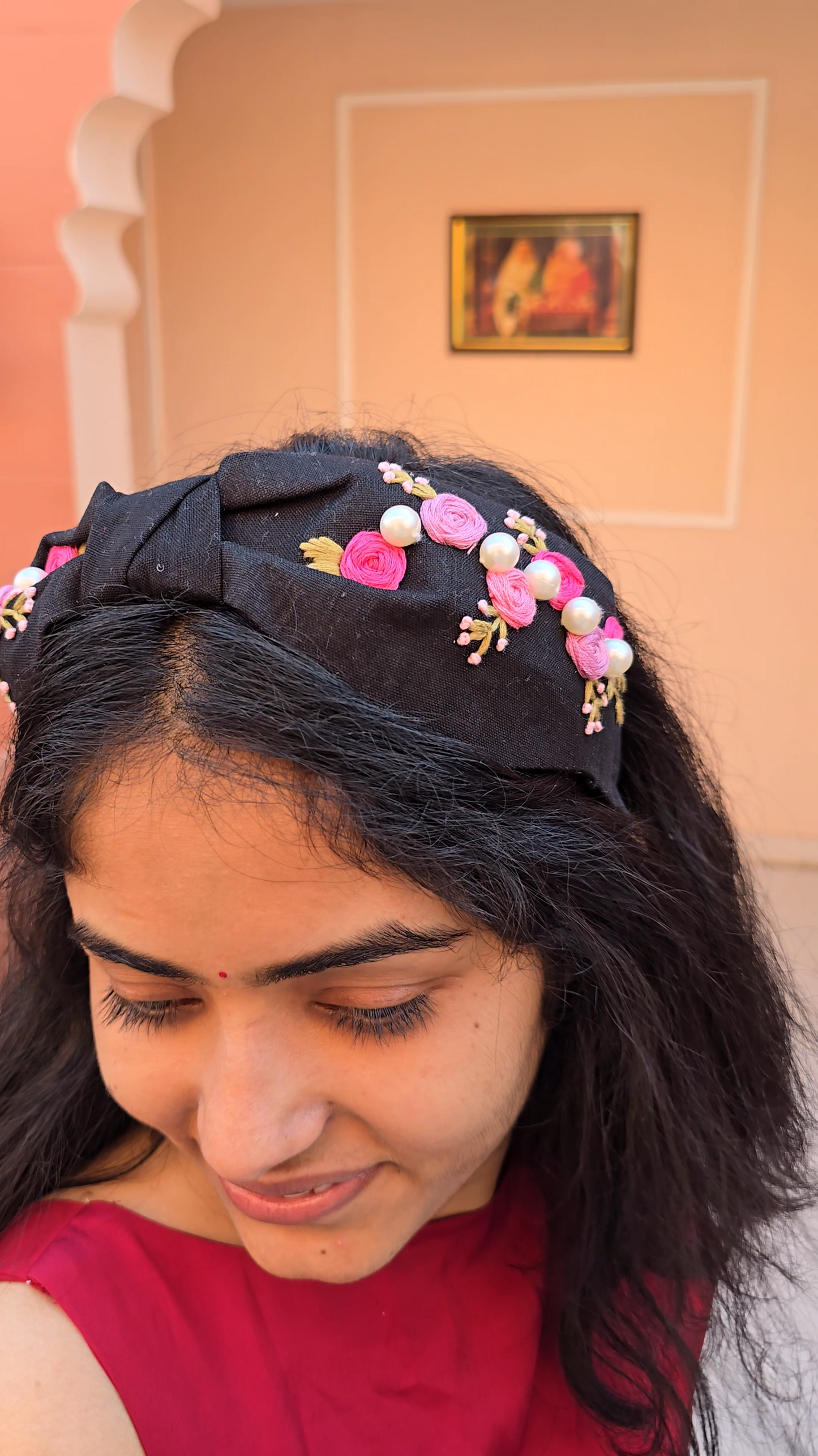 Maleficent’s Hand Embroidered Headband