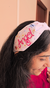 Rapunzel Personalised Hand Embroidered Headband