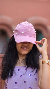 Pearl Mist Embellished Cap