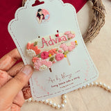 Peach Blossom Floral Tic Tac Hair Clip