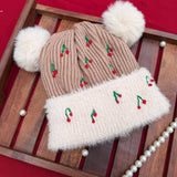 Cherry Puff Winter Cap | for Kids