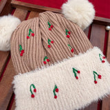 Cherry Puff Winter Cap | for Kids