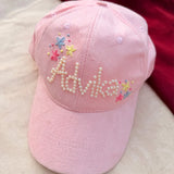 Pinkie Pearl Personalized Summer Cap | Textured Finish