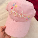 Pinkie Pearl Personalized Summer Cap | Textured Finish