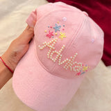 Pinkie Pearl Personalized Summer Cap | Textured Finish