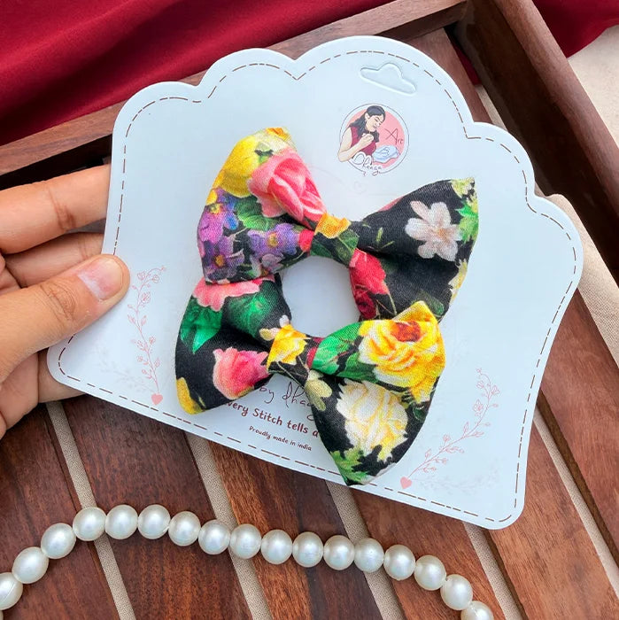 Petal Twins | Handcrafted Floral Bow Set for Women