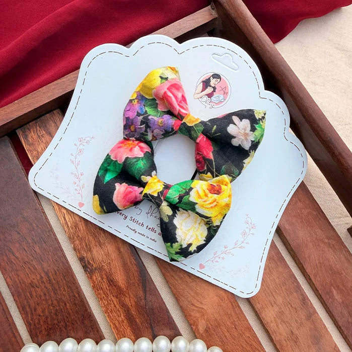 Petal Twins | Handcrafted Floral Bow Set for Women