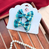 Tropical Twins | Printed Fabric Hair Bow Set for Women