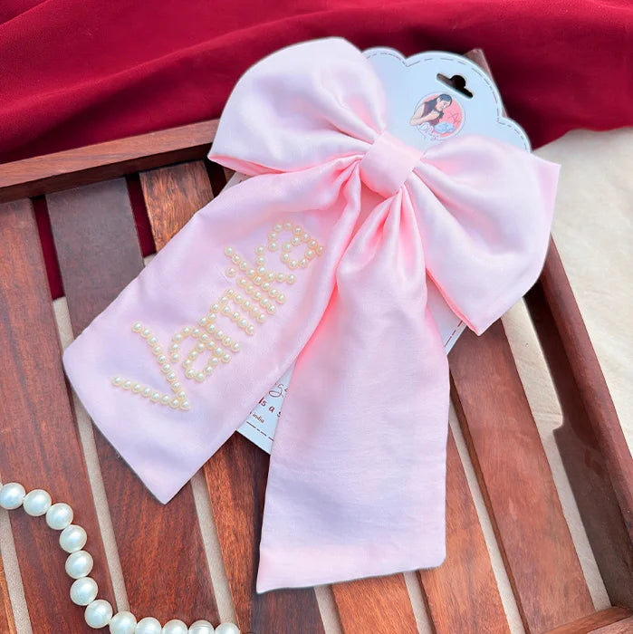 Pearl Bride | Personalized Pearl-Embellished Statement Hair Bow