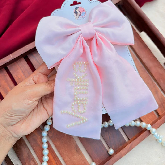 Pearl Bride | Personalized Pearl-Embellished Statement Hair Bow