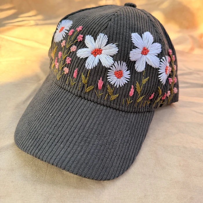 Greige Gul Personalized Hand Embroidered Cap