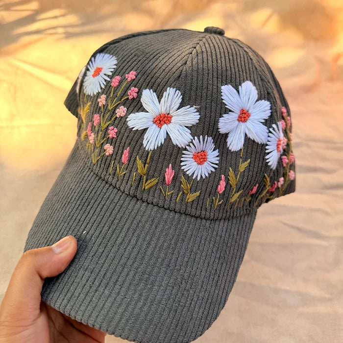 Greige Gul Personalized Hand Embroidered Cap