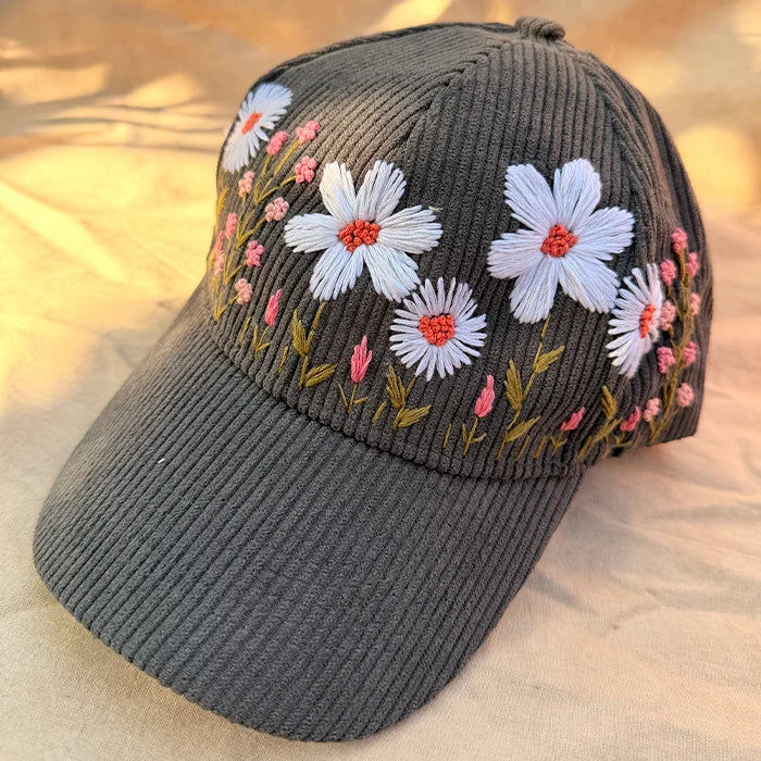 Greige Gul Personalized Hand Embroidered Cap
