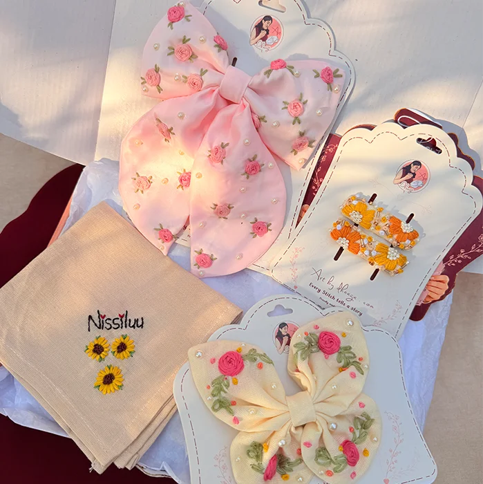The Secret Garden Personalized Floral Embroidered Gift Hamper
