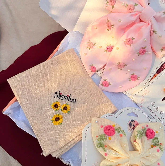 The Secret Garden Personalized Floral Embroidered Gift Hamper