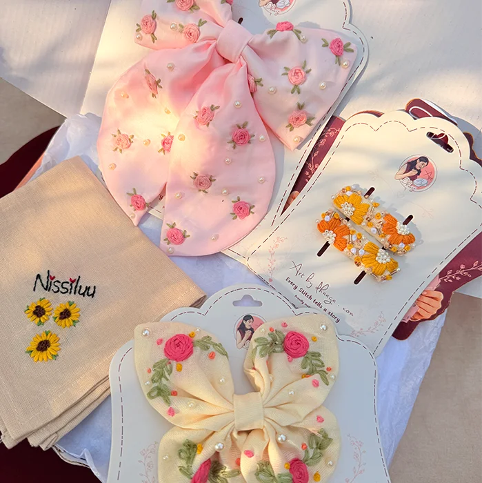 The Secret Garden Personalized Floral Embroidered Gift Hamper