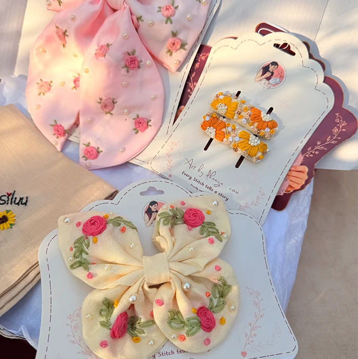 The Secret Garden Personalized Floral Embroidered Gift Hamper