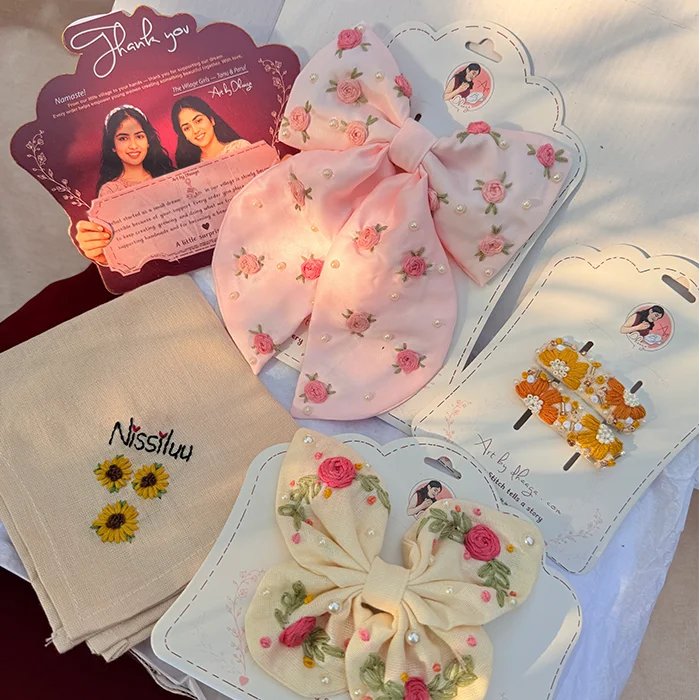 The Secret Garden Personalized Floral Embroidered Gift Hamper