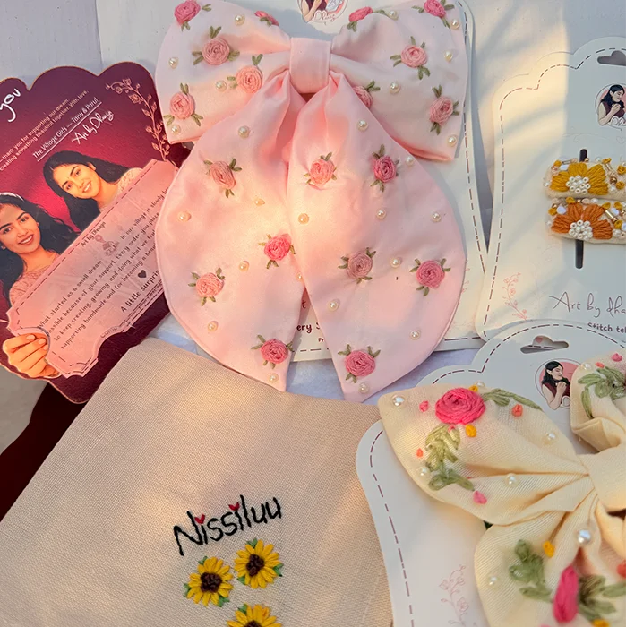 The Secret Garden Personalized Floral Embroidered Gift Hamper
