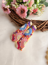 A Dream Petal Hand Embroidered Tic-Tac Hair Clips