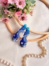 Neelam Hand Embroidered Floral Tic-Tac Hair Clips