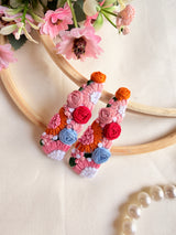 Dua Hand Embroidered Floral Tic-Tac Hair Clips