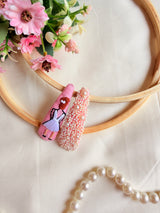 Blushing Bridge Hand Embroidered Tic-Tac Hair Clips