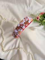 Laal Pushpanjali Hand Embroidered Headband