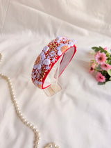 Laal Pushpanjali Hand Embroidered Headband