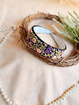 Gulnaar Noir Hand Embroidered Headband