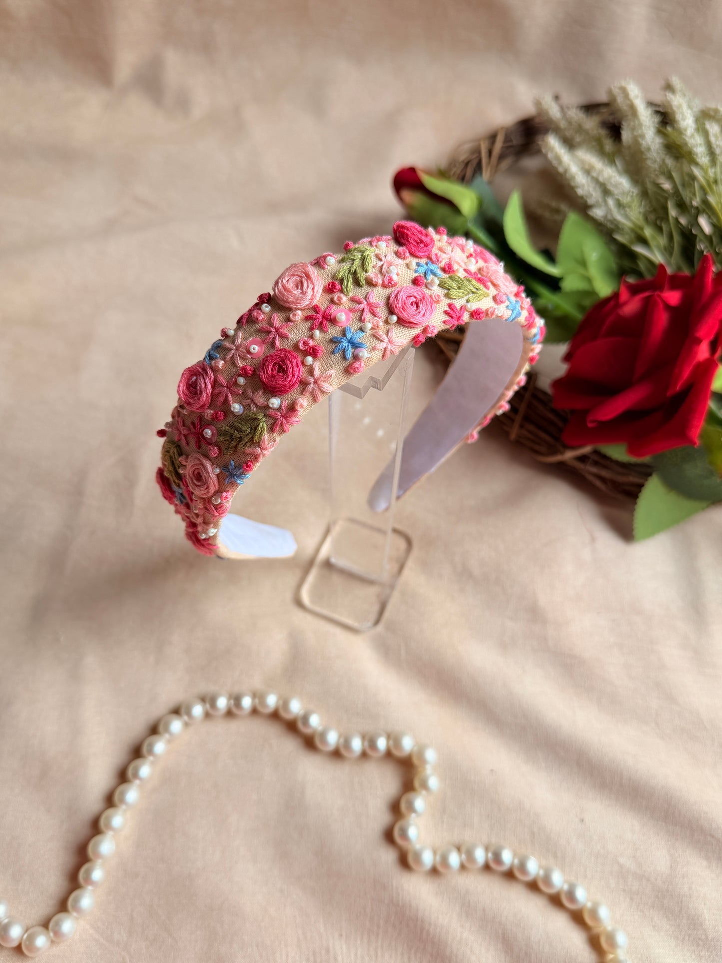 Gulabi Baag Hand Embroidered Headband
