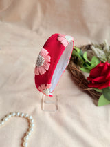 Laal Komal Hand Embroidered Headband