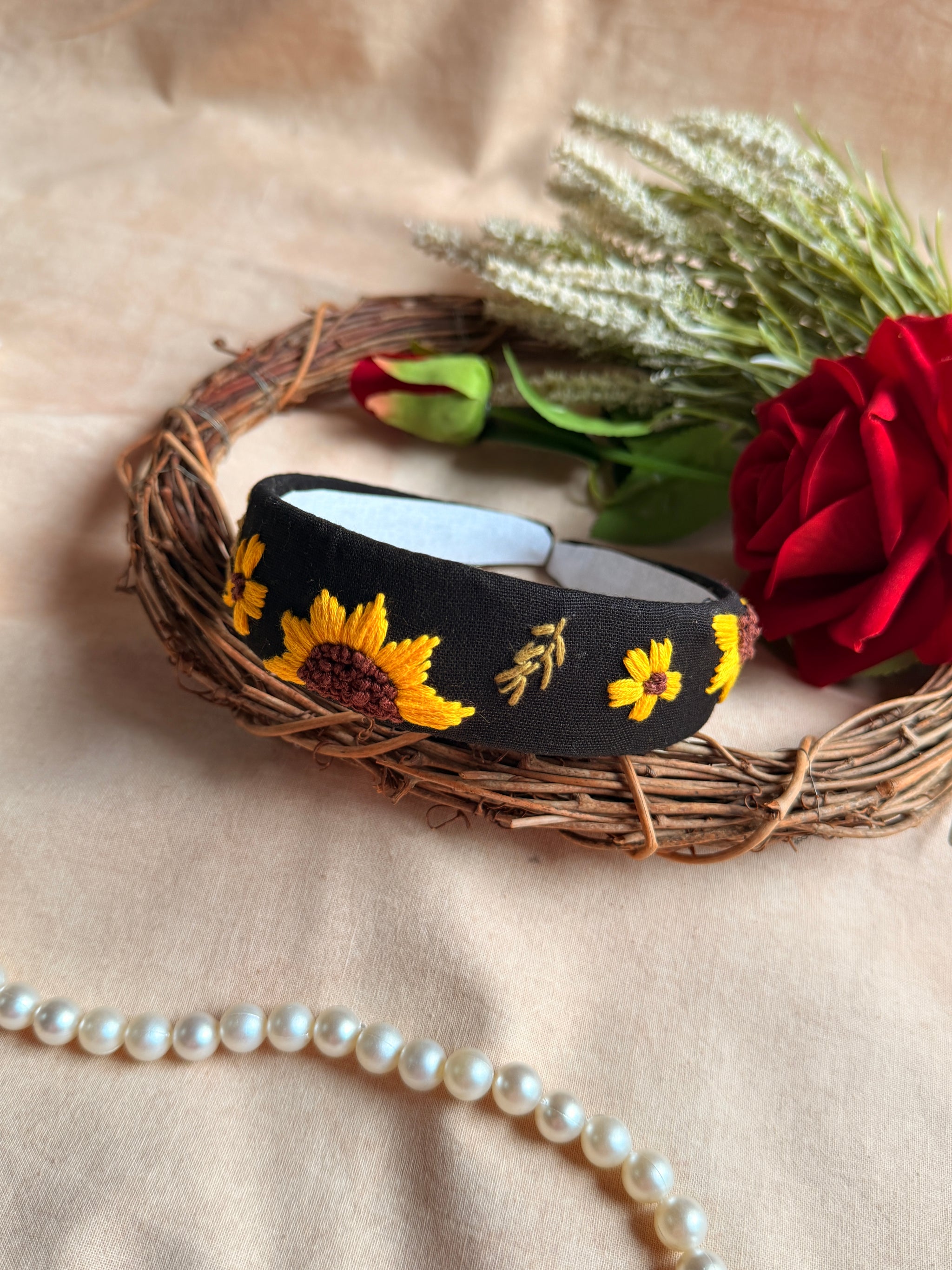 Surajmukhi Shyaam Hand Embroidered Headband