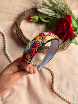 Rangoli Kaali Pushp Hand Embroidered Headband