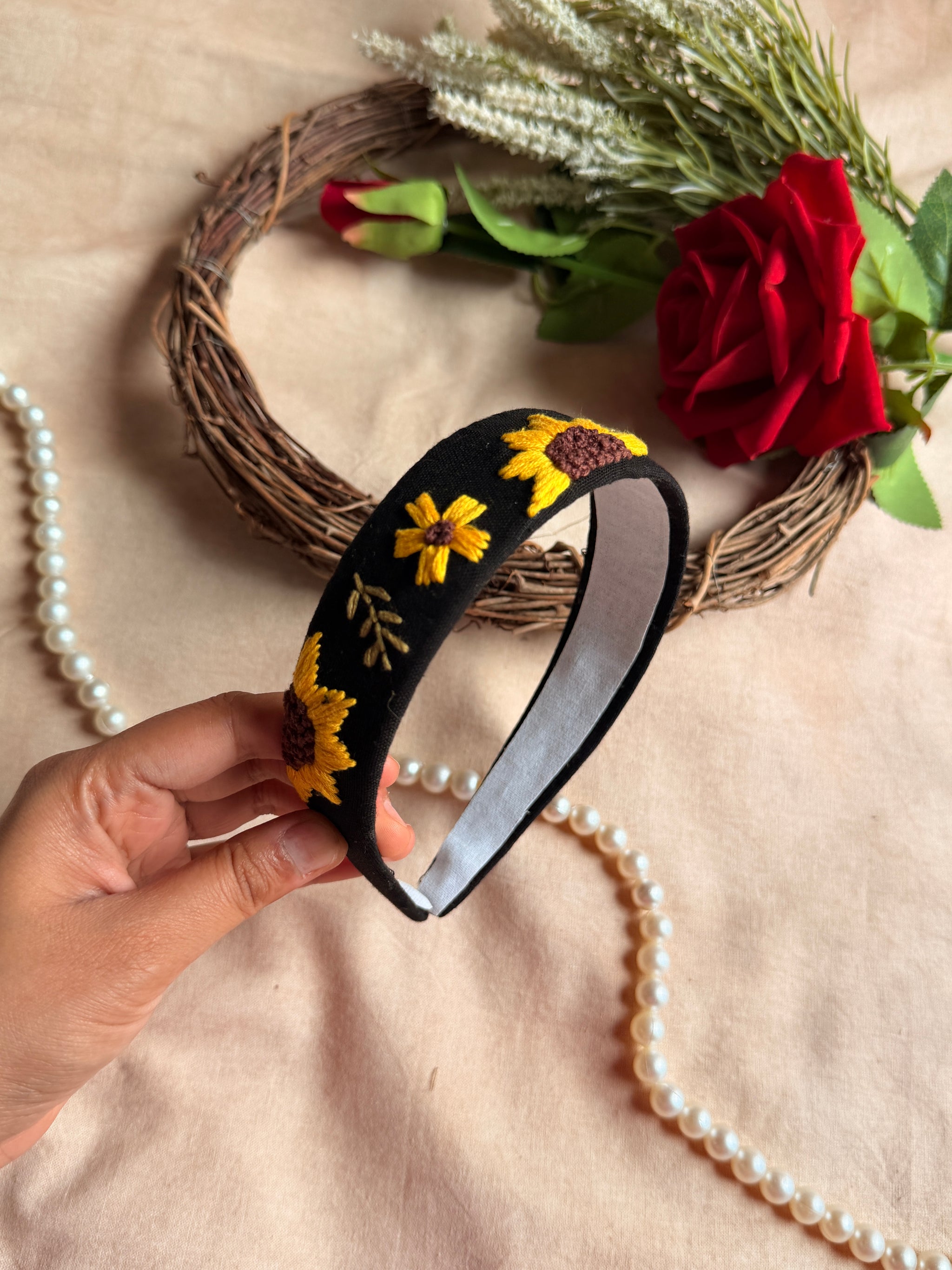 Surajmukhi Shyaam Hand Embroidered Headband