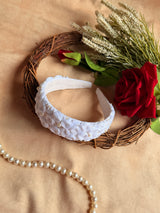 Safed Noor Hand Embroidered Headband