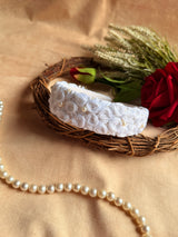 Safed Noor Hand Embroidered Headband