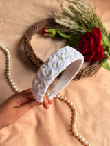Safed Noor Hand Embroidered Headband