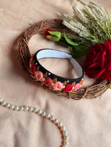 Rangrez Kaali Gul Hand Embroidered Headband
