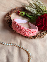 Gulabi Gulistan Hand Embroidered Headband