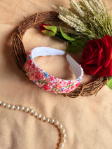 Neelkamal Safed Pushp Hand Embroidered Headband