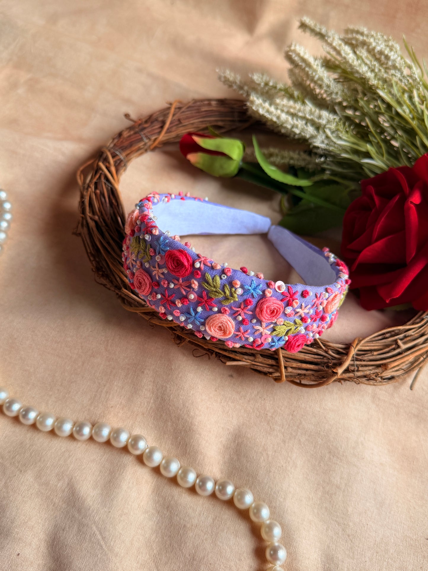 Neel Gulzaar Hand Embroidered Headband