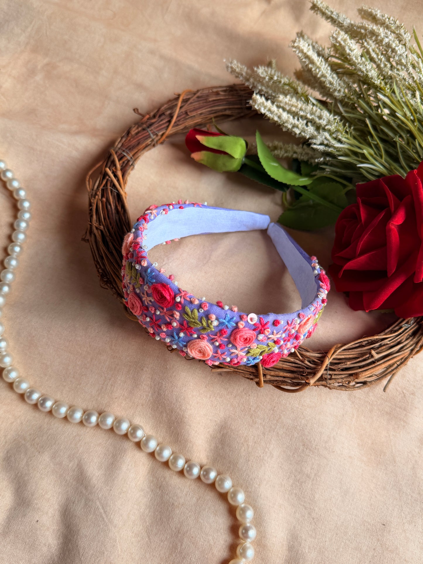 Neel Gulzaar Hand Embroidered Headband