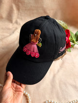 Personalised Princess Hand Embroidered Cap