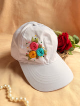 Bloom Trio Hand Embroidered Cap