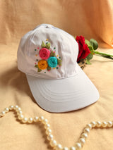 Bloom Trio Hand Embroidered Cap
