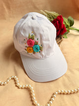 Bloom Trio Hand Embroidered Cap